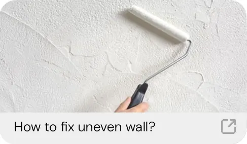 fix uneven wall
